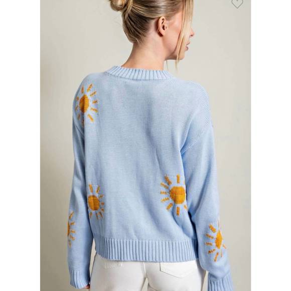 NEW EE:SOME sol sweater in blue - Picture 2 of 2